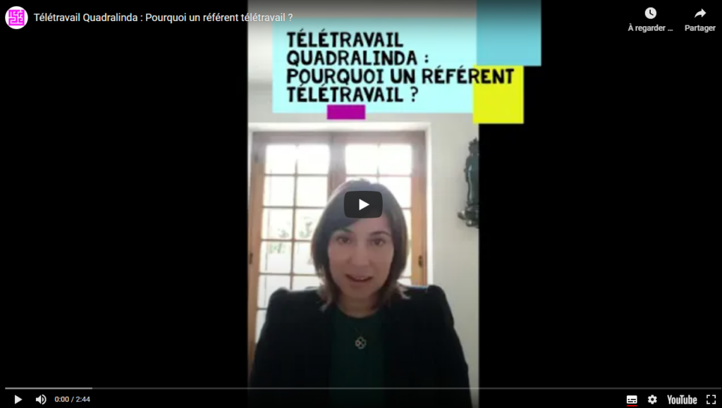 Lire la suite à propos de l’article Référent télétravail : une innovation de Télétravail Quadralinda